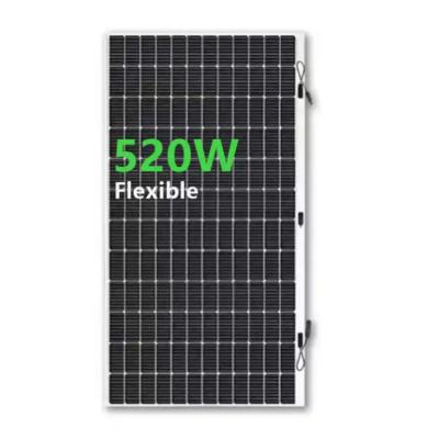 China 520W paneles solares fotovoltaicos flexibles de película delgada rodante para remolque de camper de barco en venta