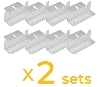 China 16 Units Campervans Solar Panel Accessories Mounting Bracket Kits For Tile Roof for sale