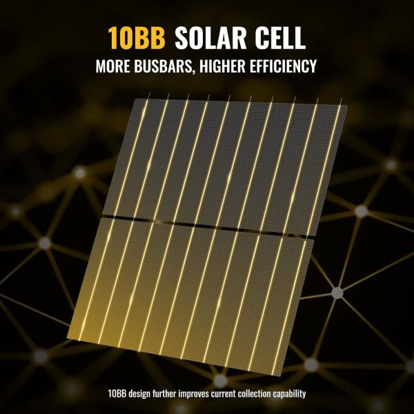 Quality 400W 10BB Lightweight Rigid Solar Panels Mono Solar Module OEM for sale