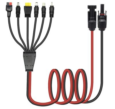 China Y Splitter Solar Panel Accessories Extension Cable With Female And Male Connectors for sale
