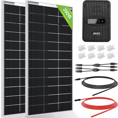 China Kit de paneles solares monocristalinos MPPT desconectado de la red 400 Watt 12V en venta