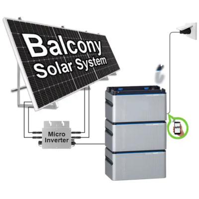 China 400W Balcão painéis solares fotovoltaicos em sistemas de rede para residencial à venda