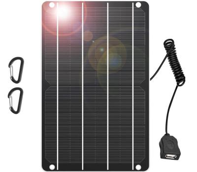 China Painéis portáteis de carregamento solar de silício monocristalino USB Emergência 5V à venda