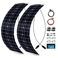 Quality 300W Monocrystalline Usb Solar Panel Kit For Motorhome 50A 12-24V for sale