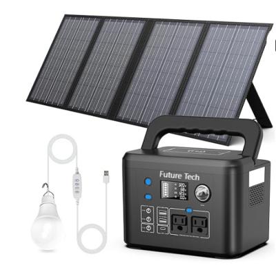 China FTB70000 Power Bank com gerador solar de 350W, painel solar de 60W e kit de luz LED USB de 10W à venda