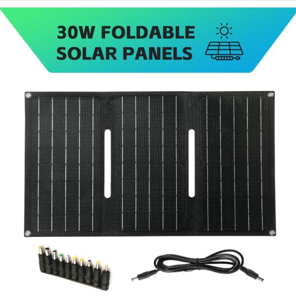 Quality 30w Foldable Marine Solar Battery Charger For Boat Outdoor Camping ODM for sale