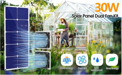 China FTBM30 Kit de ventilador de paneles solares, 30W, con energía solar, resistente a la intemperie IP65 en venta