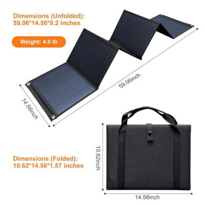 China High Efficiency Foldable Solar Panel 60W with 5V USB for Camping,Cell Phone for sale