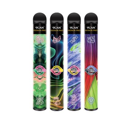 China Vcan Honor Pro 5000 Disposable Electronic Vaping Device Vape Pen Kits for sale