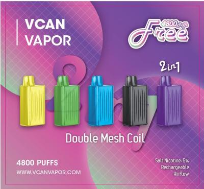 China Vcan Disposable Pod Device Kit E-Cigarettes 4800puffs Rechargeable Battery 14ml Prefilled Pod Cartridge for sale