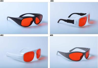 중국 515nm 532nm 블루 레이저 보호 안경 안티 엑시머 자외선 판매용