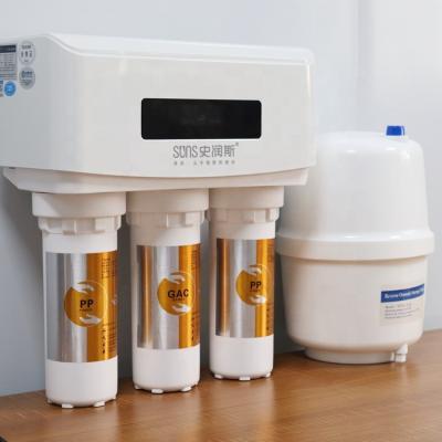 China Filtro de agua puro de consumición directo del hogar de poco ruido del RO 8-16L/H en venta