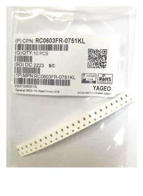 China 1.6mm Ceramic substrate 0603 Chip Resistor 51KΩ For Household Appliances en venta