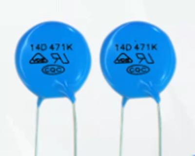 China Voltage Proof Antirust Zinc Oxide Varistor , 14D471K MOV Electronic Component for sale
