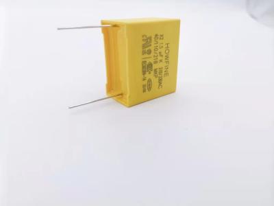 中国 275V高圧金属で処理されたポリプロピレンのフィルムのコンデンサー亜鉛合金P27.5mm 販売のため