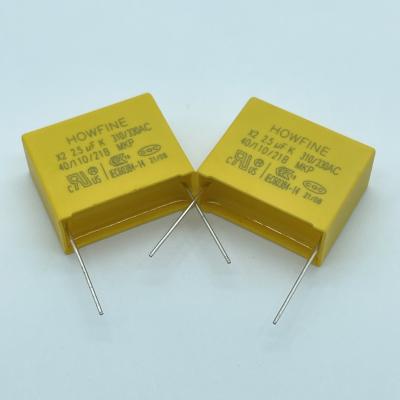 Китай UL 2.5uF металлизировал конденсатор полипропилена, пленочный конденсатор доказательства напряжения тока пластиковый продается