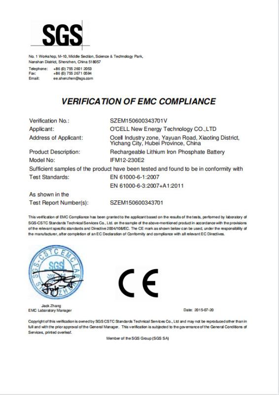 CE - Shenzhen O'CELL Technology Co.,Ltd