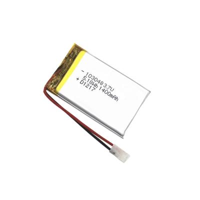 China Rechargeable Lithium Polymer 1400mah 3.7 V Lipo Battery For GBA Device for sale