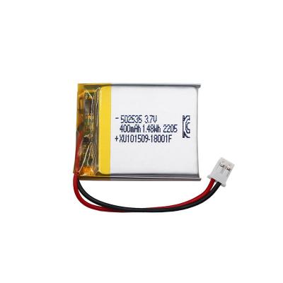 China Lithium Polymer 400mah Lipo Battery Rechargeable 3.7 Volt Lipo Battery 502535 for sale