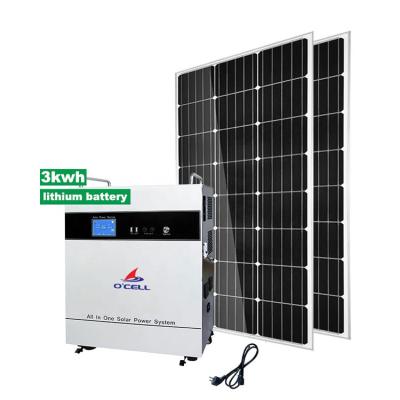 China Portátil fora do sistema 3000w de Inverter Solar Energy do controlador da carga da grade à venda