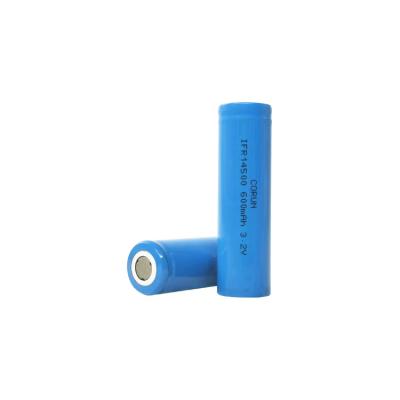 China IFR14500 3.2V 600mAh Rechargeable LiFePo4 Battery Grade AAA for sale