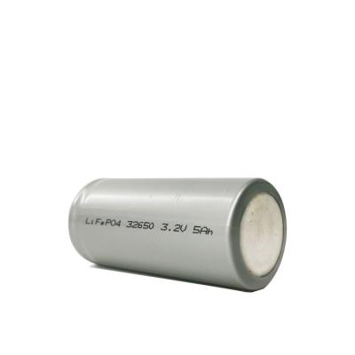 China 5000mAh Deep Cycle 32650 Lifepo4 Cell 3.2V Cylinder Battery for sale