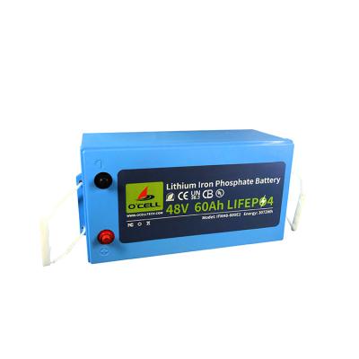 China Solar Lithium Iron Phosphate Batteries 48V 51.2V 60Ah 120Ah LiFePo4 Battery à venda