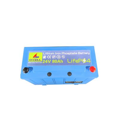 China LifePo4 24V Energy Storage Battery 24V 80Ah Lithium Iron Phosphate LifePo4 Battery With BMS à venda