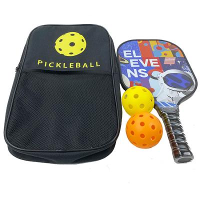 China Full Carbon Racket Pickle Ball Paddle Set Padel With Pp Honeycomb Core 1.4cm for sale