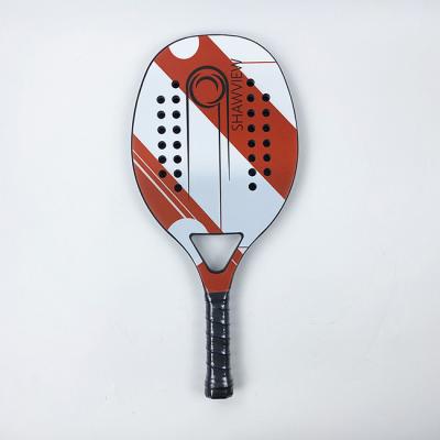 China Sports Beach Tennis Rackets 12k Carbon PU Padel Tennis Racket for sale