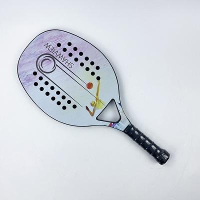 China El tenis de playa de PU rema la raqueta de pelota de playa personalizada de carbono 12K en venta