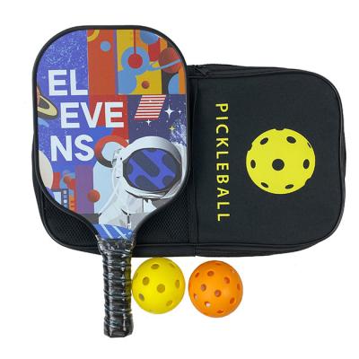 China Fiberglass Pickle Ball Paddle PP Honeycomb Core Pickleball Rackets for sale