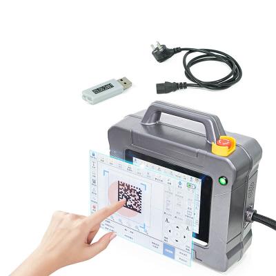 China Gráficos Código QR Máquina de marcado con láser Hans Máquina de marcado con láser de fibra 100w en venta