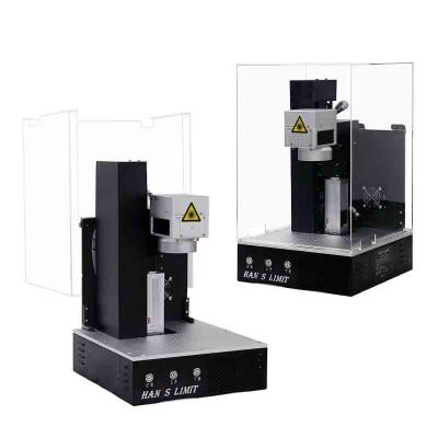 중국 HAN의 10W 섬유 레이저 표시 기계 탁상 섬유 레이저 gravator 판매용