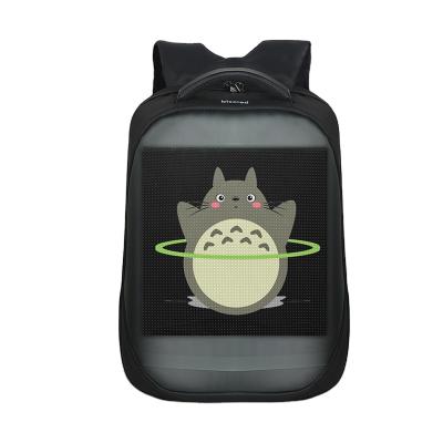 China Anti-theft portable displaying image and message led backpack fashion led backpack with display for sale