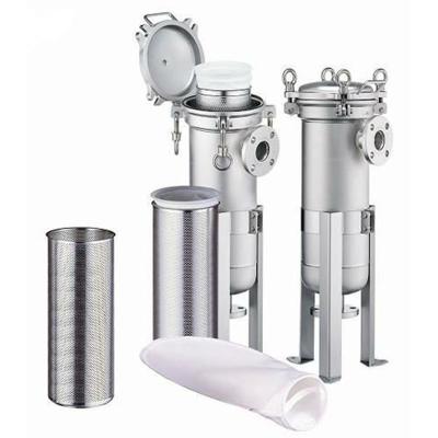 China Stainless Steel Bag Filter Housing Large Flow Industrial Water Multi Bag Filter for sale