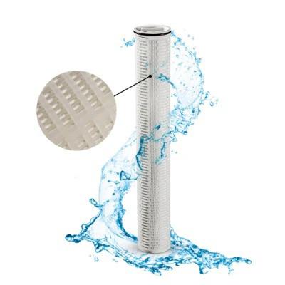 China HEPA High Flow Pleated Filter Cartridge Dust Collector 5 micron for sale