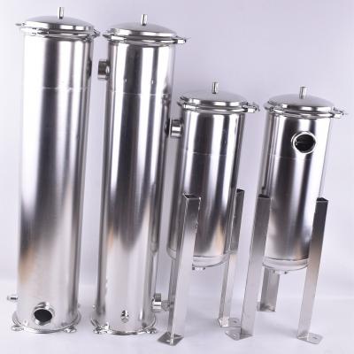 China Industrial Stainless Steel Bag Filter Housing Vessel Holder With Double Bags for sale