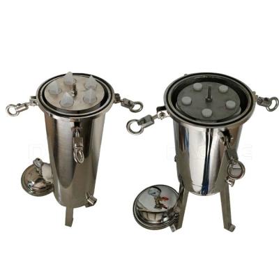 China Milk 10 Inch Stainless Steel Bag Filter Housing Sanitary 20 Inch / 30 Inch for sale