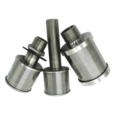 China Nozzle Stainless Steel Wedge Wire Filter Screen Cylinder Water Filter Cap for sale