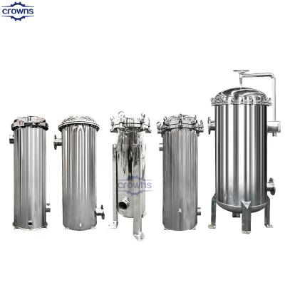 China Factory Supplied Stainless Steel SS 304 Bags Filter Housing 20 Inch Sanitary Pleated Filter Cartridge Filter Housing à venda