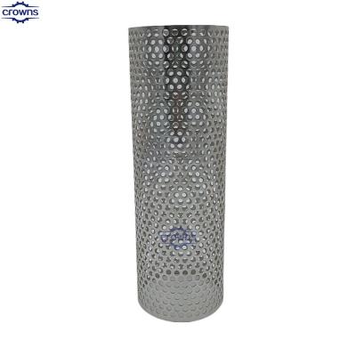 China 25 micron cylinder slotted sieve stainless steel screen pipe tube Wedge wire screen slot tube well screen filter à venda
