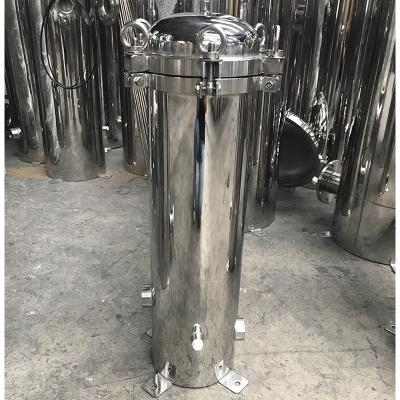 China Filter Water Treatment SS304 SS316 Stainless Steel Multi Cartridge Water Filter Housing 10 20 30 40 Inch à venda