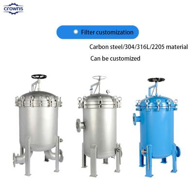 China Crowns supplier stainless steel SS multi cartridge water filter housing Stainless Steel 304 316 SS Sanitary Liquid for sale