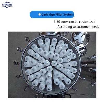 Cina Crowns supplier Stainless Steel Filter Housing Ss 304 Water Filter Housing Cartridge Filter Housing For Water Treatment in vendita
