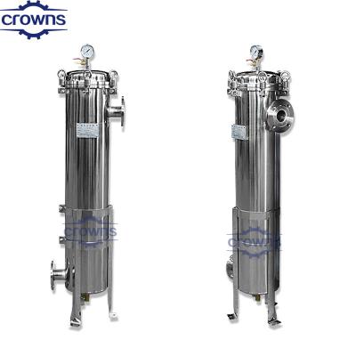 China Industrial Water Filter Housing Machine Pressure Tank Stainless Steel Water Pump Water Filtration Liquid Bag Filter for sale