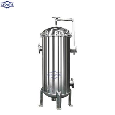 China #4 Filter Bag 5 10 25 Microns  Filter Stainless Steel SS304 316L Water Filter Bag Liquid Housing en venta