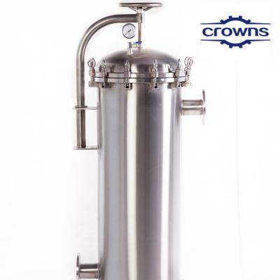 China High Filtration Efficiency Liquid Filtration Stainless Steel Bag Filter Housing for sale