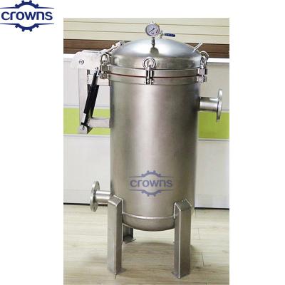 China ss304/316 Stainless steel bag filter housing high quality stainless steel liquid bag filter housing for liquid for sale