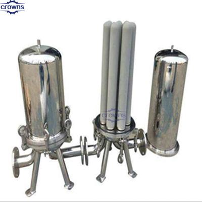 中国 stainless steel 304/316L pleated filter cartridge filter 0.1 micron vessel cartridge filter housing 販売のため
